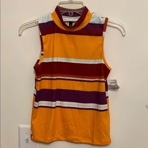 stripped tank top turtle neck BRAND NEW